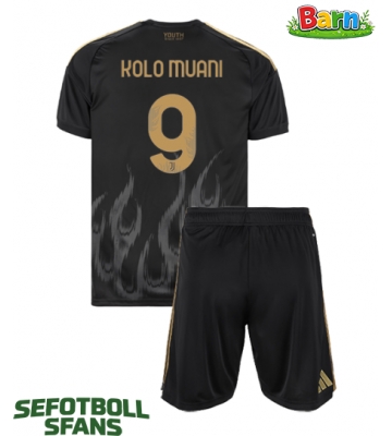 Juventus Randal Kolo Muani #9 Tredjeställ Barn 2026-27 Kortärmad (+ Korta byxor)